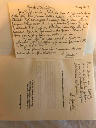 Lettre Lucienne GAUDÉe